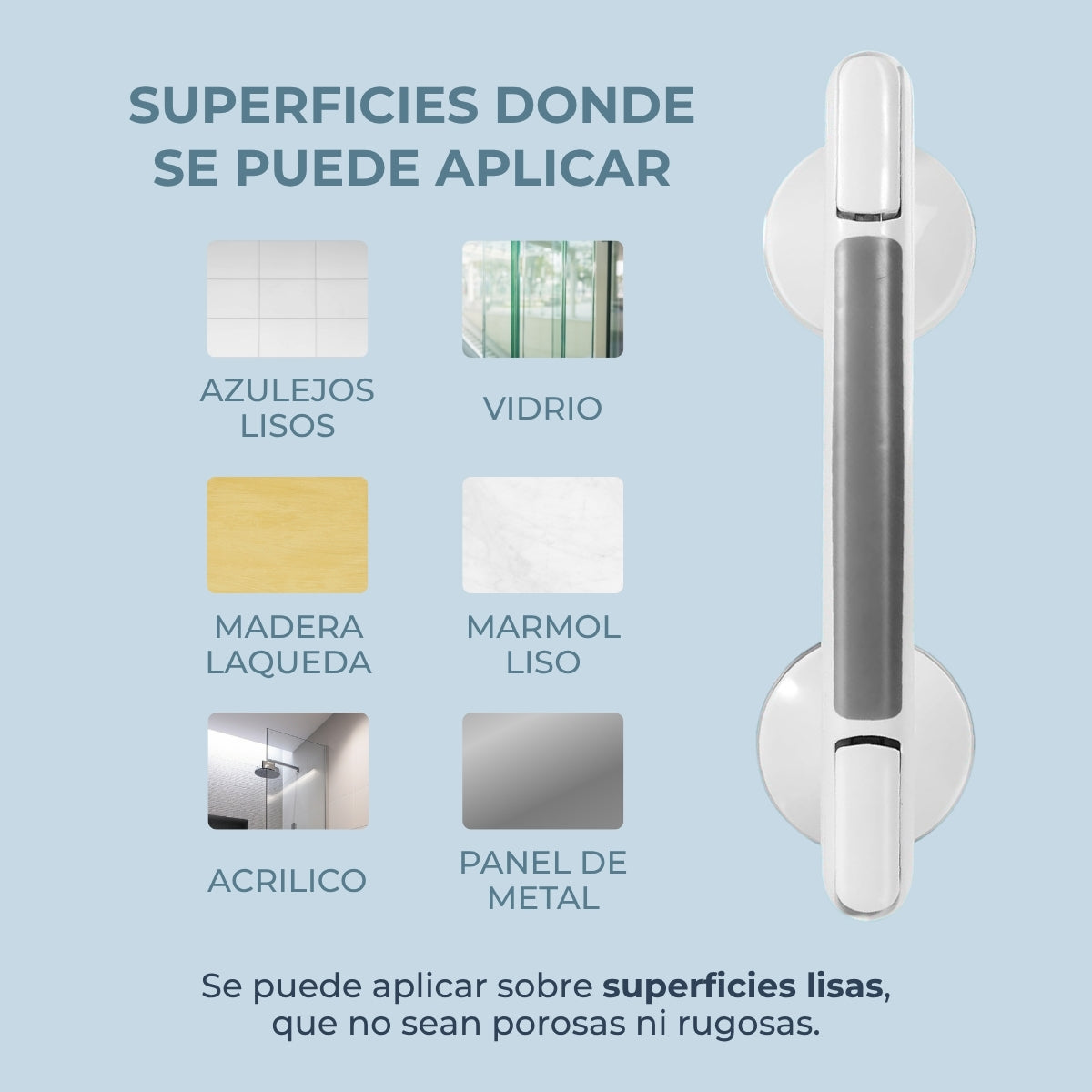 Manija P/Baño Anti Caídas Buteco - Agarre Seguro y Firme