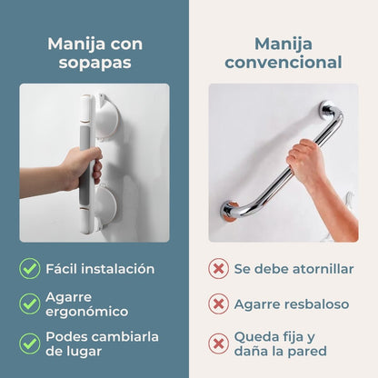 Manija P/Baño Anti Caídas Buteco - Agarre Seguro y Firme