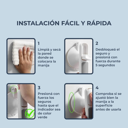 Manija P/Baño Anti Caídas Buteco - Agarre Seguro y Firme
