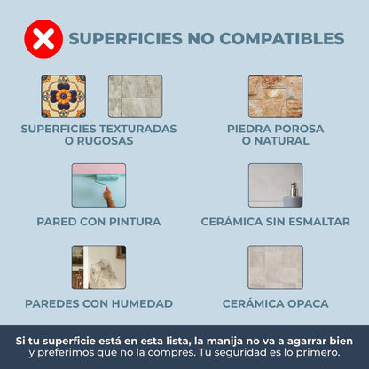 Manija P/Baño Anti Caídas Buteco - Agarre Seguro y Firme